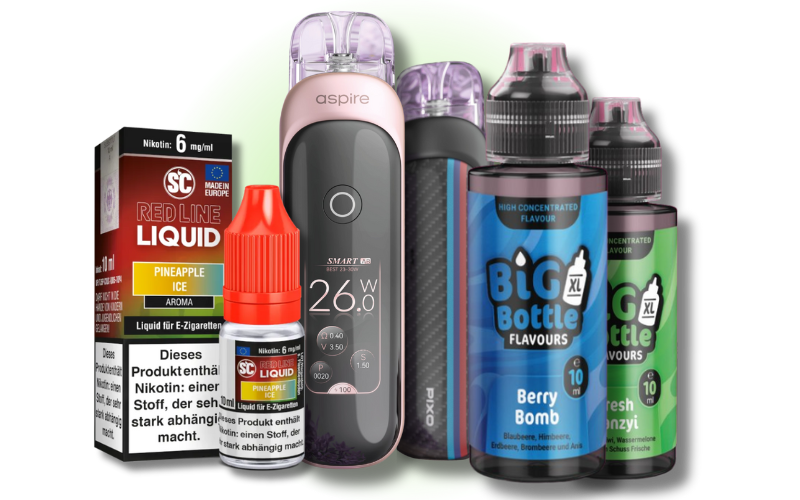 VapeZone Produkte - E-Zigaretten, Liquids und Zubehör